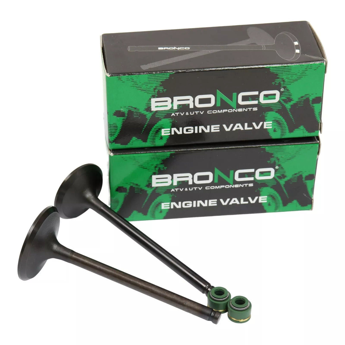 thumbnail image 2 of Bronco Intake & Exhaust Valves With Seals – For Honda Rancher 350 (2000-2006) 2 of 6