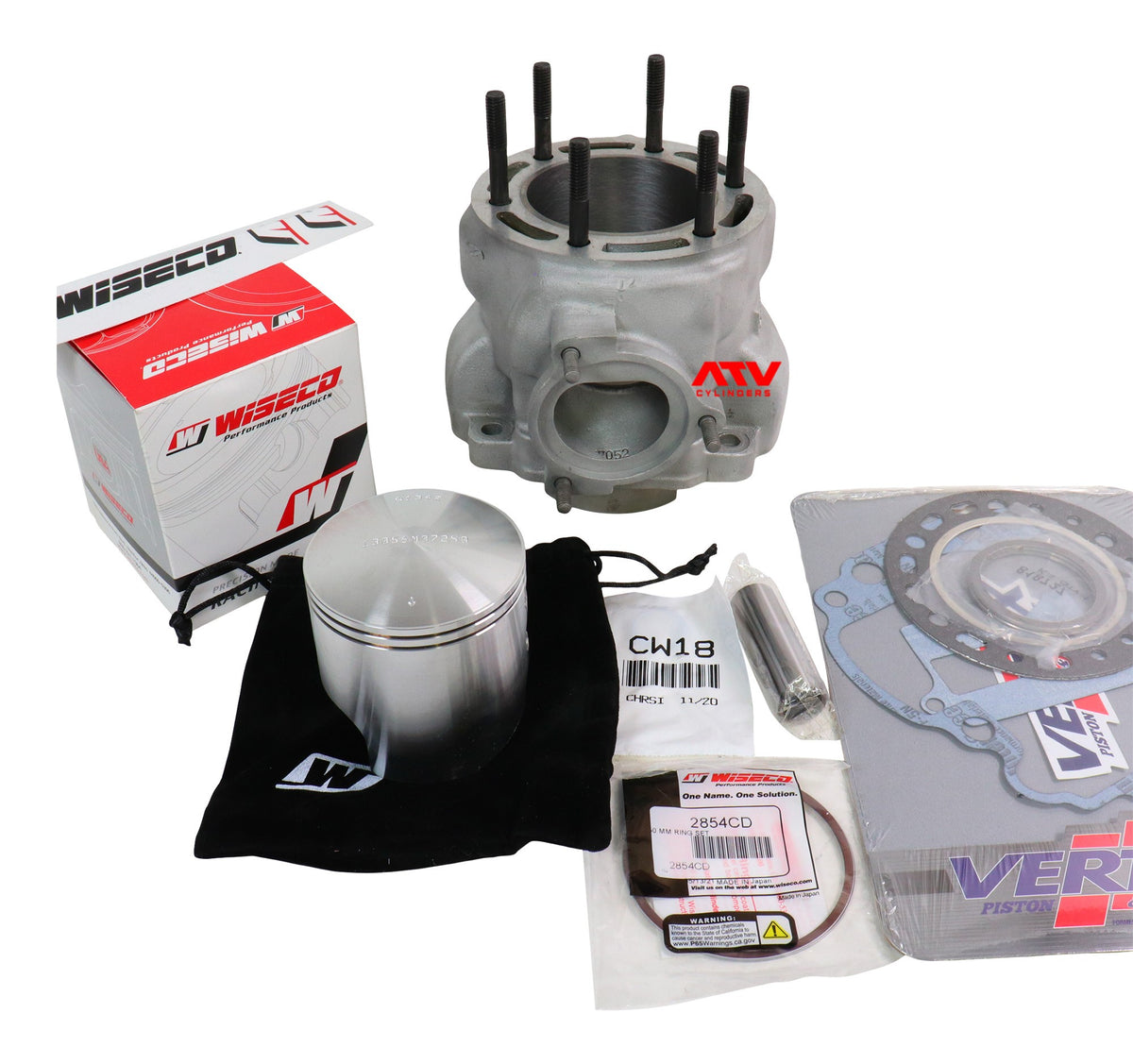 198586 Suzuki Quadracer LT250R LT 250R Cylinder Jug Piston Kit Wiseco