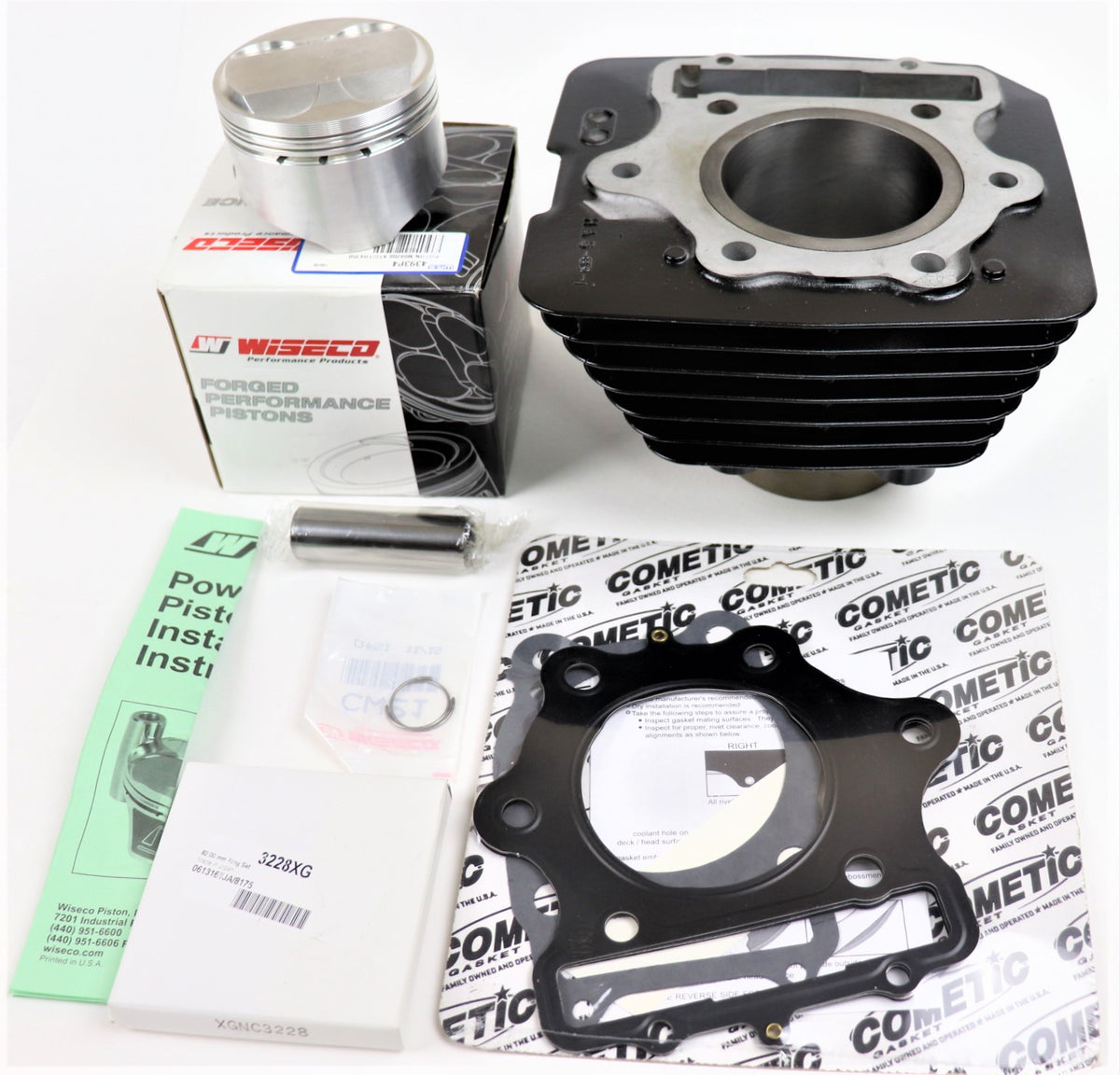 Wiseco - 4393M08100 - Piston Kit, Standard Bore 80.95mm, 10.25:1