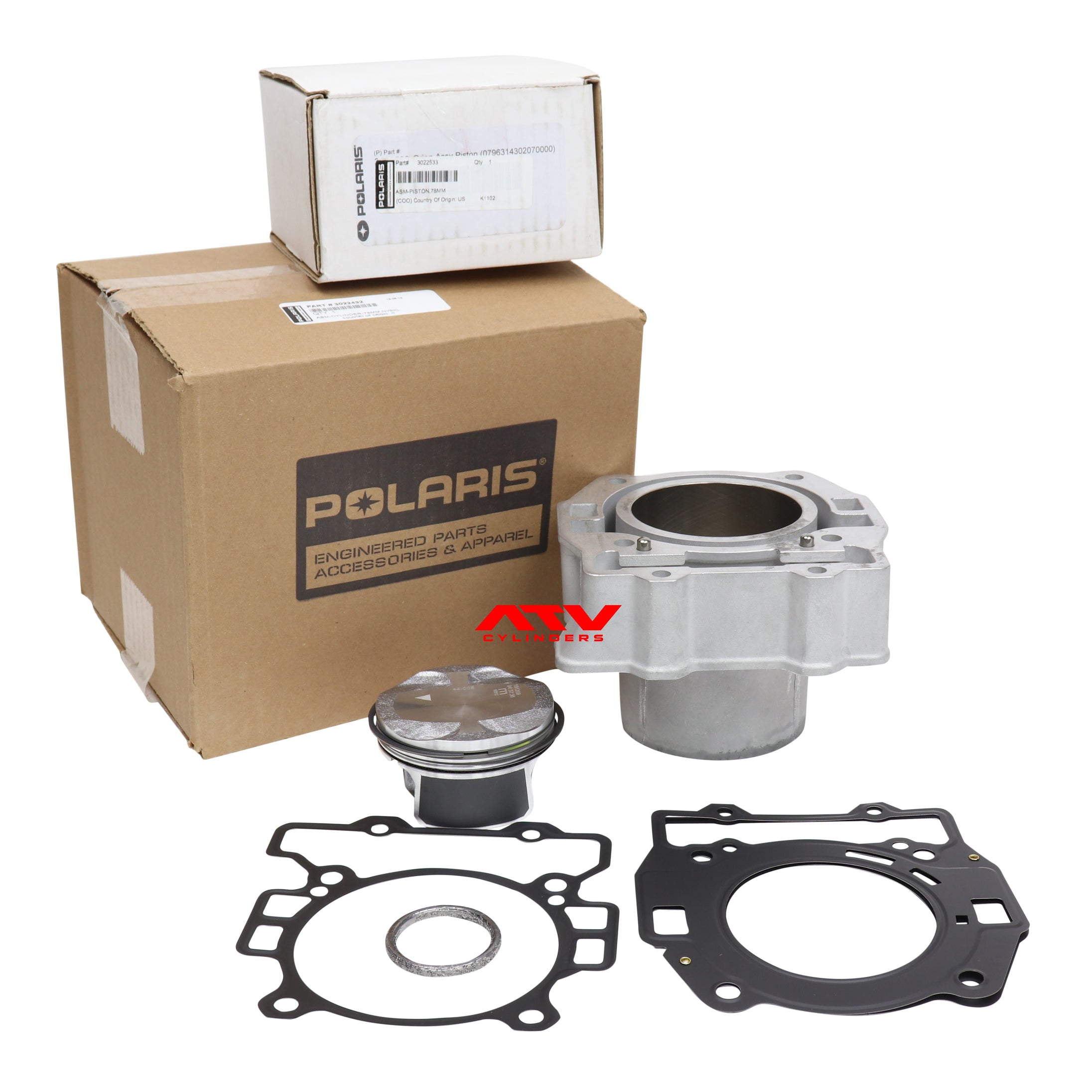 NEW 2014-2016 Polaris Ranger 325 Ace 325 Cylinder Jug Piston Gaskets Top End Kit